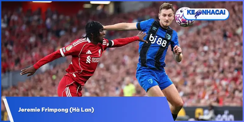 Jeremie Frimpong nổi bật với tốc độ bứt phá và những pha lên công về thủ không biết mệt mỏi bên hành lang cánh
